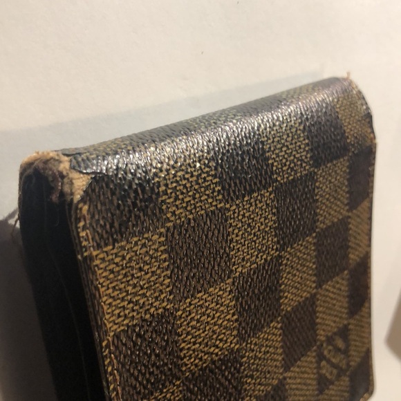 Louis Vuitton Authentic Damier Ebene Bifold Men’s Wallet Made In Spain - Picture 4 of 8